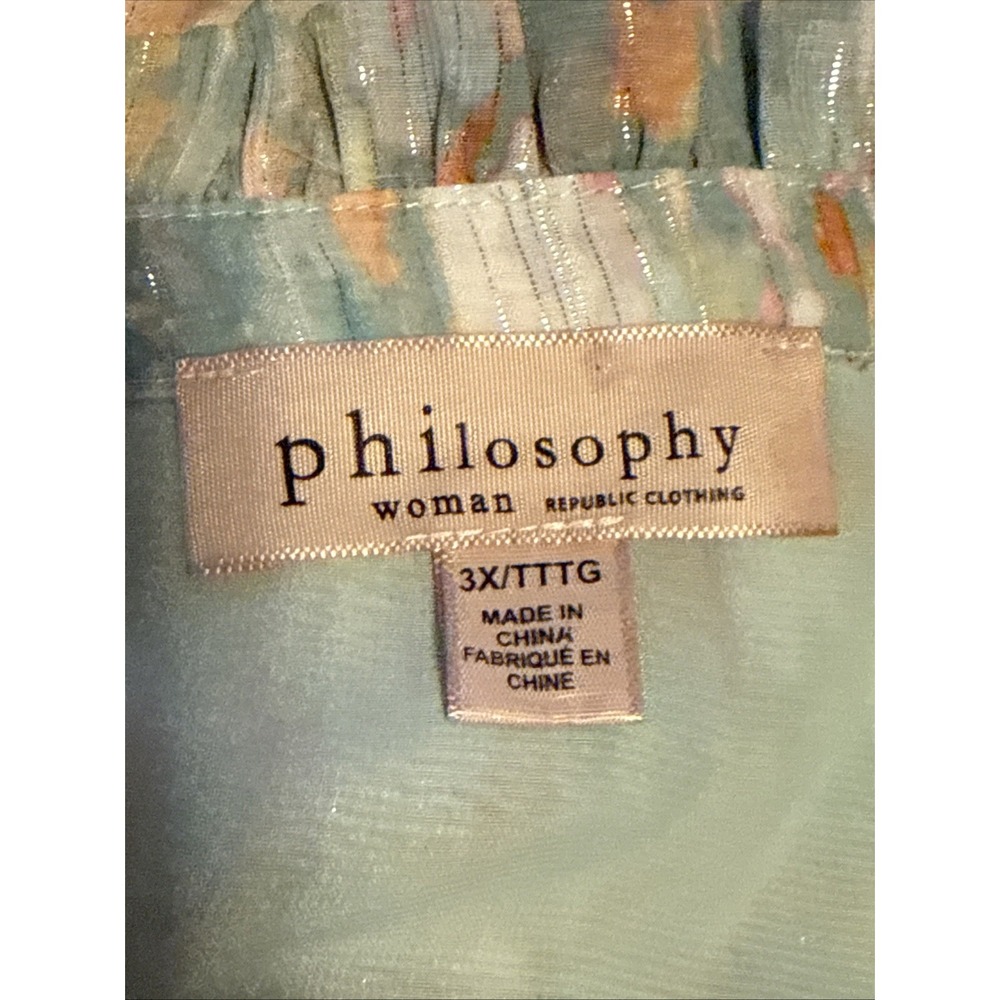 Philosophy Women's 3XL Multicolor Blouse - Picture 7 of 7